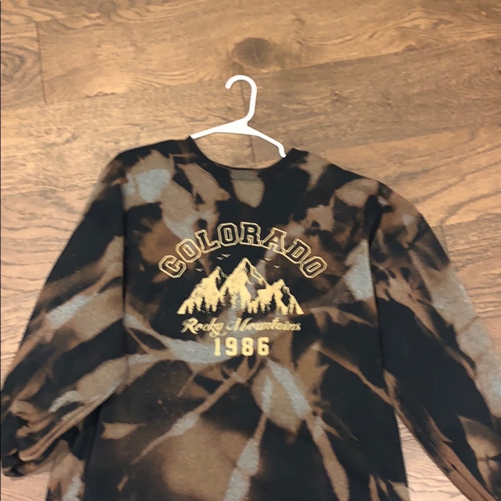 One of a kind Colorado bleached hoodie